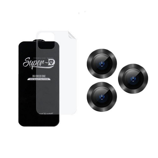 محافظ صفحه نمایش اسپایدر مدل 2SN- مناسب برای گوشی موبایل اپل iPhone 12 Pro به همراه محافظ پشت گوشی و محافظ لنز دوربین