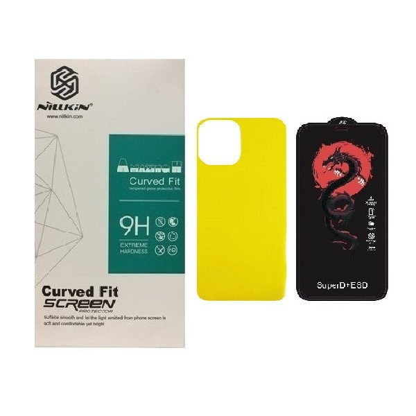 محافظ صفحه نمایش مدل HORO مناسب برای گوشی موبایل اپل iPhone 12 Pro Max به همراه محافظ پشت گوشی
