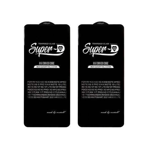 محافظ صفحه نمایش اسپایدر مدل SUPER-D مناسب برای گوشی موبایل شیائومی Redmi Note 10S بسته 2 عددی