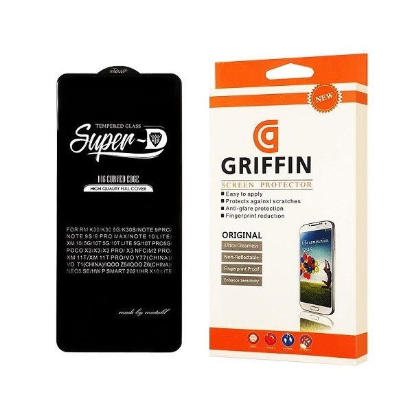 محافظ صفحه نمایش گریفین مدل Super-D  مناسب برای گوشی موبایل شیائومی Redmi 12