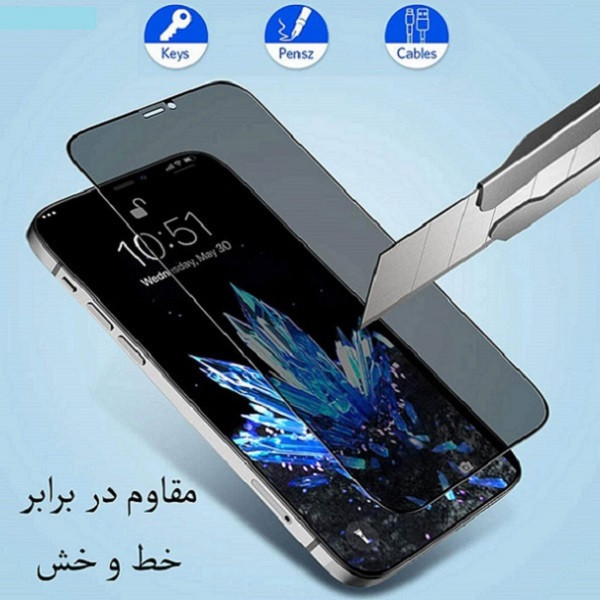 محافظ صفحه نمایش حریم شخصی روبیکس مدل IP12 مناسب برای گوشی موبایل اپل iPhone 12 Mini