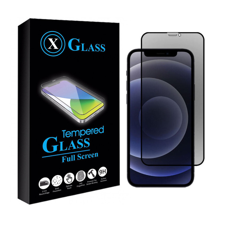 محافظ صفحه نمایش ایکس گلس مدل فول پرایوسی مناسب برای گوشی موبایل اپل IPHONE 12 MINI