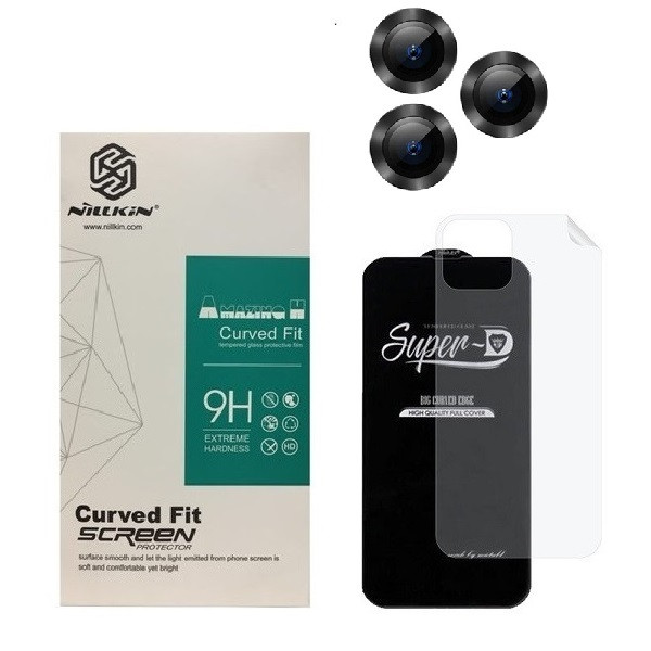 محافظ صفحه نمایش  مدل 2SN- مناسب برای گوشی موبایل اپل iPhone 13 Pro به همراه محافظ پشت گوشی و محافظ لنز دوربین