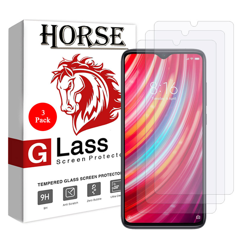 محافظ صفحه نمایش هورس مدل UCC مناسب برای گوشی موبایل شیائومی Redmi Note 8 Pro بسته سه عددی