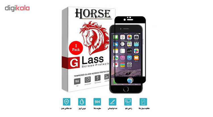 محافظ صفحه نمایش 5D هورس مدل FAG مناسب برای گوشی موبایل اپل iPhone 7 / 8 Plus