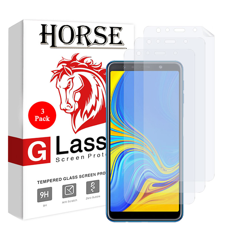 محافظ صفحه نمایش هورس مدل FSN مناسب برای گوشی موبایل سامسونگ Galaxy A7 2018 بسته سه عددی