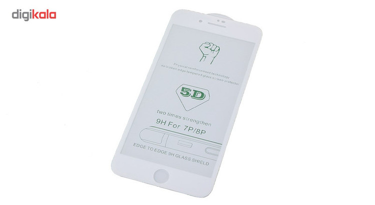 محافظ صفحه نمایش stylish مدل 5D مناسب برای گوشی اپل آیفون 6 پلاس/7 پلاس/8 پلاس