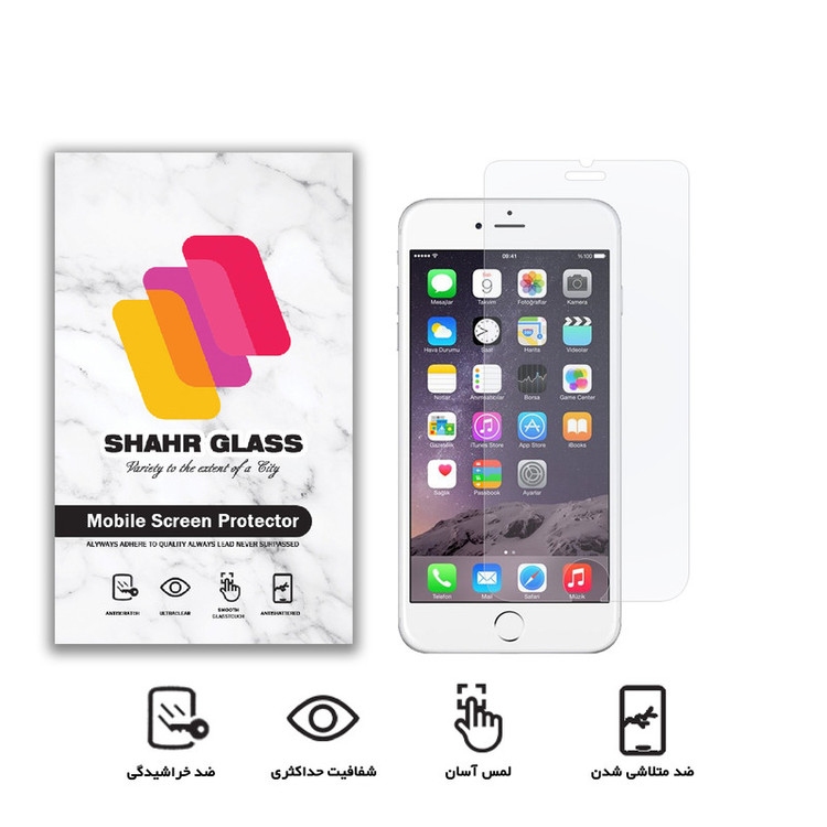 محافظ صفحه نمایش شهر گلس مدل SMP مناسب برای گوشی موبایل اپل iPhone 6