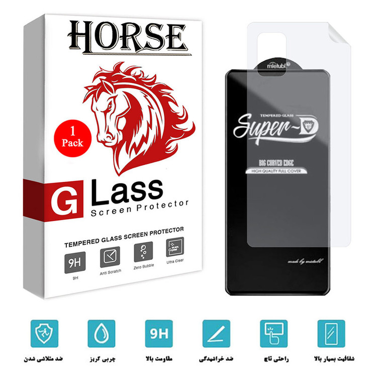 محافظ صفحه نمایش هورس مدل 2SN-Glass مناسب برای گوشی موبایل سامسونگ Galaxy A71 5G به همراه محافظ پشت گوشی