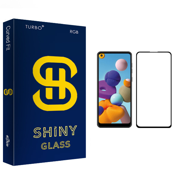 محافظ صفحه نمایش شاینی مدل +TURBO مناسب برای گوشی موبایل سامسونگ Galaxy A21