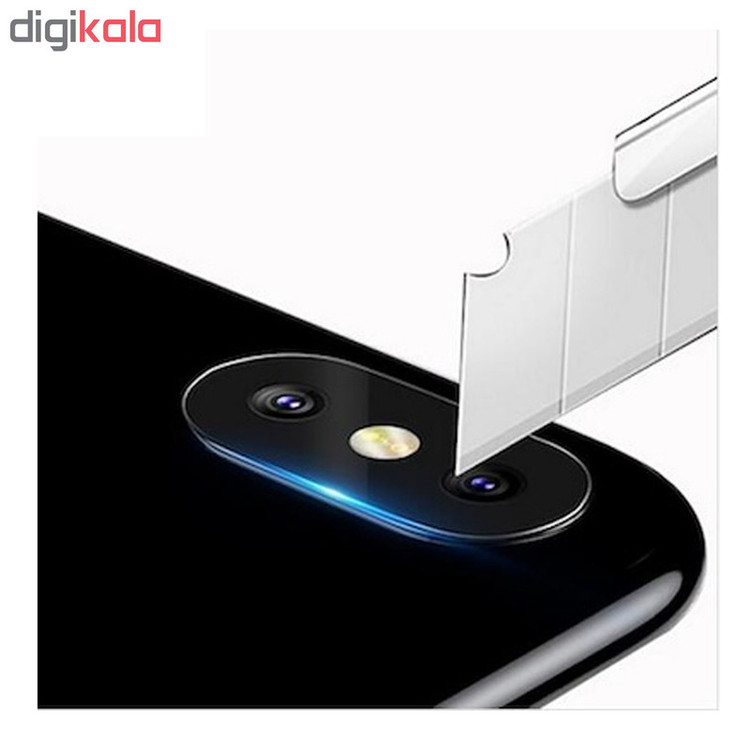 محافظ صفحه نمایش حریم شخصی و پشت گوشی اسپایدر مدل S-FG002 مناسب برای گوشی موبایل اپل iPhone Xs Max به همراه محافظ لنز دوربین