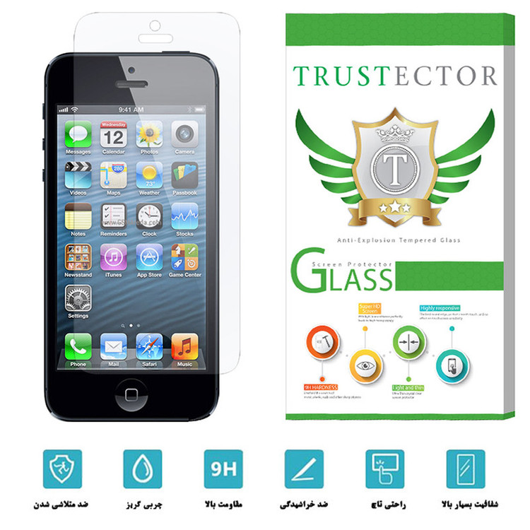 محافظ صفحه نمایش تراستکتور مدل SMP-T مناسب برای گوشی موبایل اپل iPhone 5