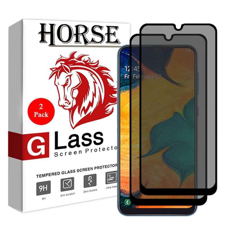 محافظ صفحه نمایش حریم شخصی هورس مدل SSP مناسب برای گوشی موبایل سامسونگ Galaxy M10 بسته دو عددی