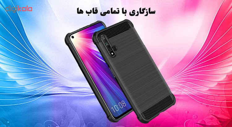 محافظ صفحه نمایش 5D هورس مدل FAG مناسب برای گوشی موبایل هوآوی Nova 5T بسته دو عددی