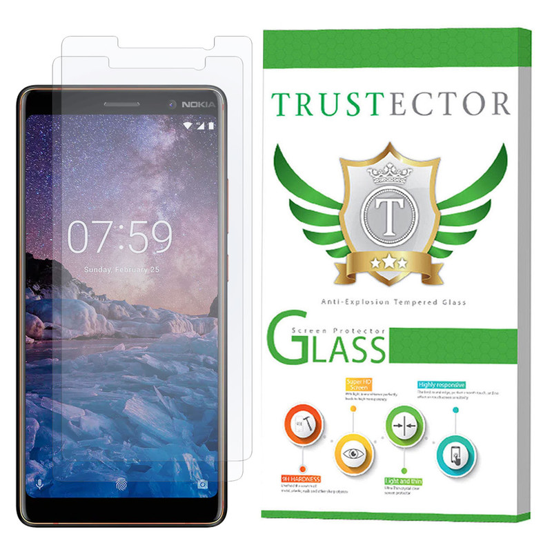 محافظ صفحه نمایش تراستکتور مدل GLS مناسب برای گوشی موبایل نوکیا 7 Plus بسته 2 عددی