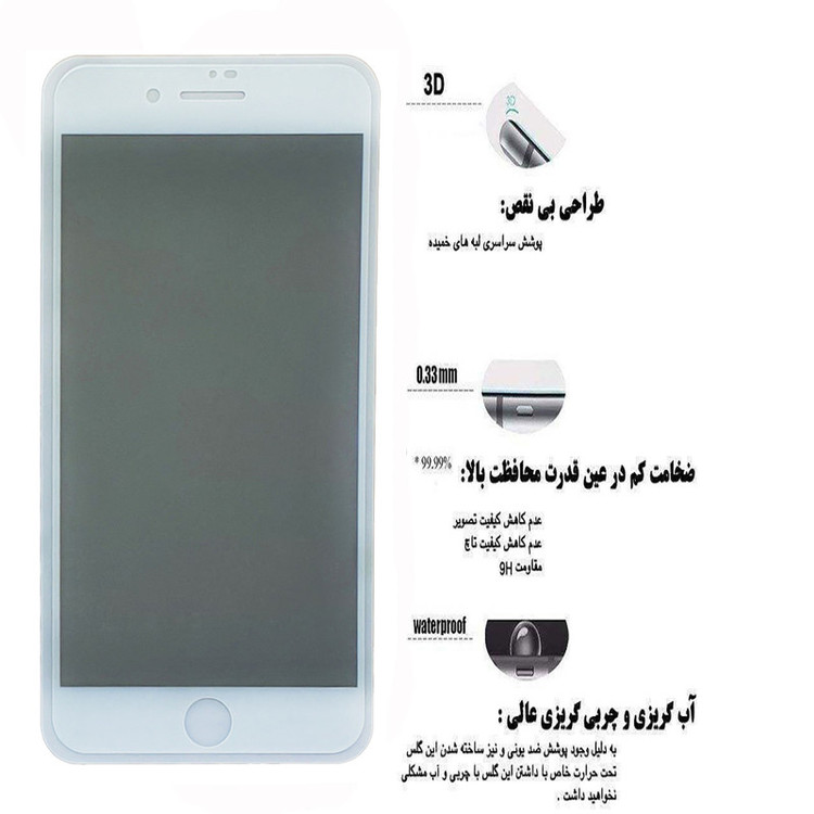 محافظ صفحه نمایش حریم شخصی مدل 005L مناسب برای گوشی موبایل اپل iphone 8 Plus