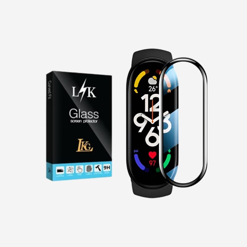 محافظ صفحه نمایش ال کا جی مدل PMMA مناسب برای ساعت هوشمند شیائومی Mi Band 7 / Mi Band 8