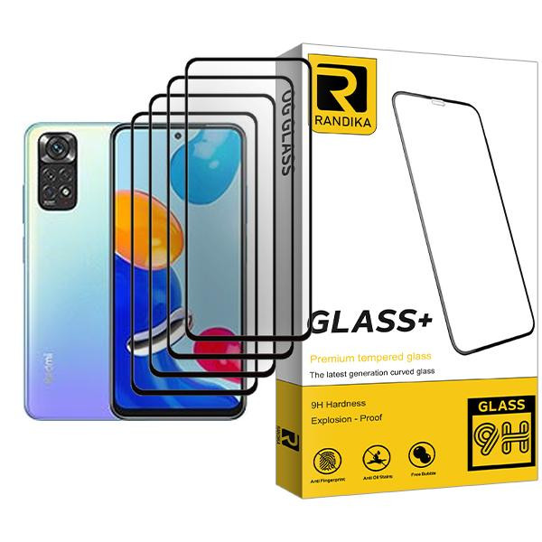 محافظ صفحه نمایش راندیکا مدل Randika Glass MIX004 مناسب برای گوشی موبایل شیائومی Redmi Note 11 بسته چهار عددی