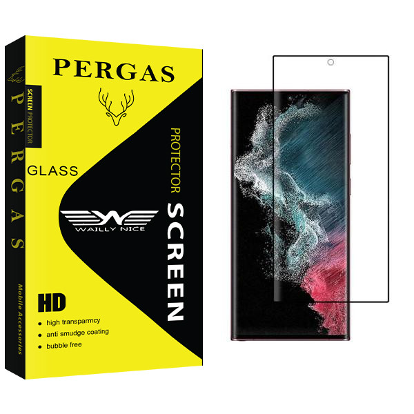 محافظ صفحه نمایش سرامیکی وایلی نایس مدل Pergas S22 مناسب برای گوشی موبایل سامسونگ Galaxy S22 Ultra 5G