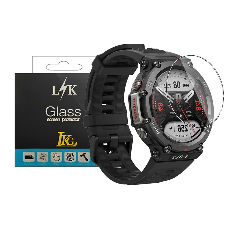 محافظ صفحه نمایش ال کا جی مدل PMMA مناسب برای ساعت هوشمند امازفیت T-Rex /  T-RexPro /  T-Rex2 /  WatchColor2 /  WatchS2-46mm