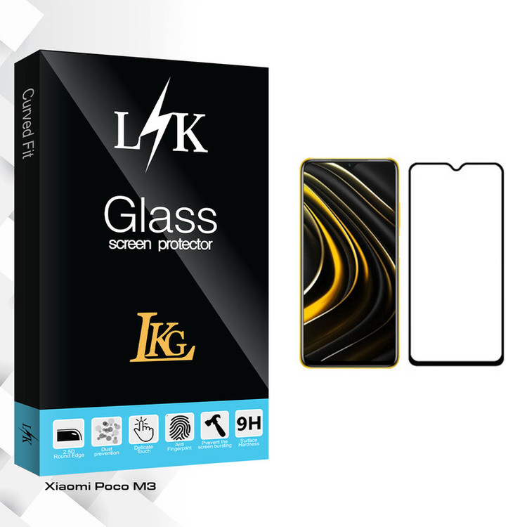 محافظ صفحه نمایش ال کا جی مدل LK Glass مناسب برای گوشی موبایل شیائومی Poco M3