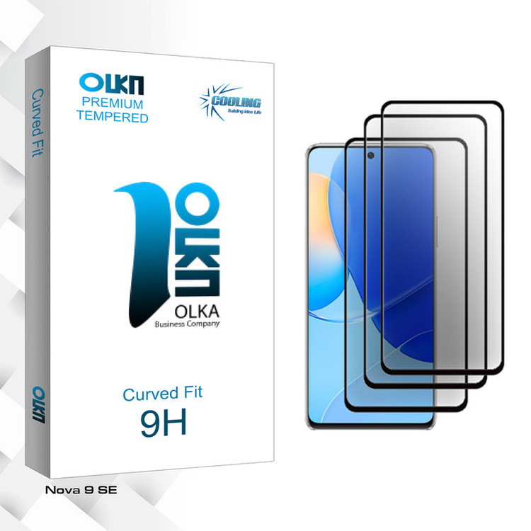 محافظ صفحه نمایش سرامیکی کولینگ مدل Olka Glass MIX2106 مناسب برای گوشی موبایل هوآوی Nova 9 SE بسته سه عددی