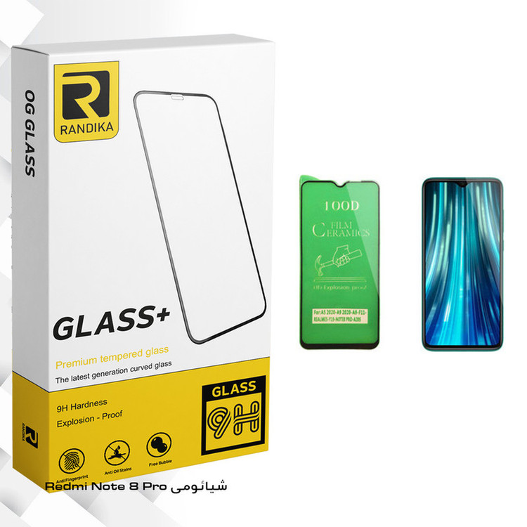 محافظ صفحه نمایش سرامیکی راندیکا مدل GLD مناسب برای گوشی موبایل Redmi Note 8 Pro شیائومی