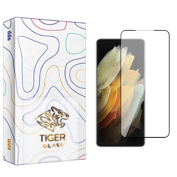 محافظ صفحه نمایش شیشه ای تایگر گلس مدل APL2 FLGL مناسب برای گوشی موبایل سامسونگ Galaxy S21 Ultra