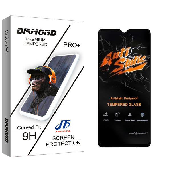 محافظ صفحه نمایش جی اف مدل Diamond Anti Static مناسب برای گوشی موبایل سامسونگ Galaxy M12