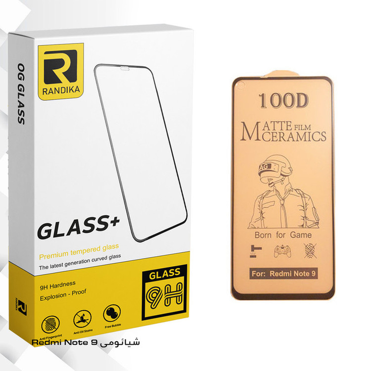 محافظ صفحه نمایش سرامیکی راندیکا مدل GLD مناسب برای گوشی موبایل شیائومی Redmi Note 9