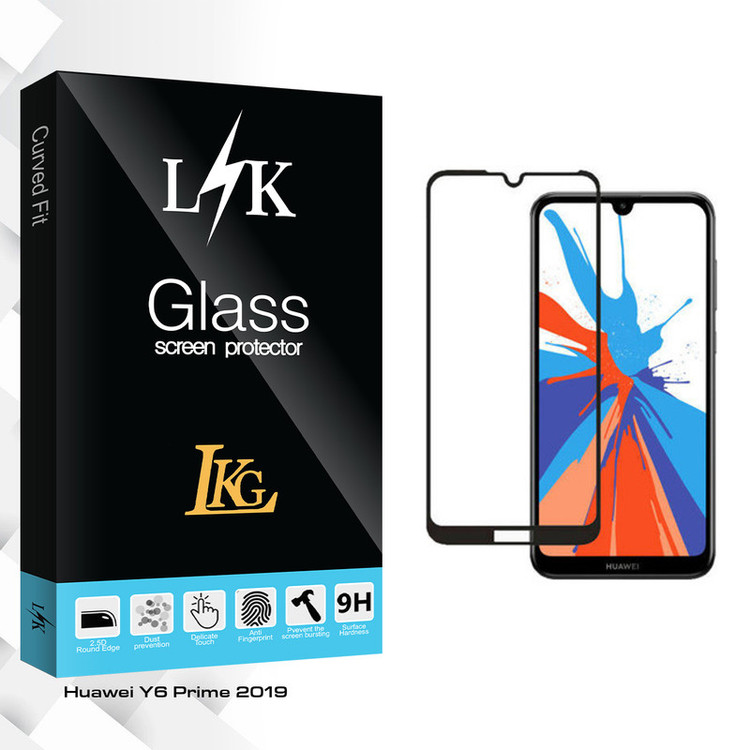 محافظ صفحه نمایش ال کا جی مدل LK Glass مناسب برای گوشی موبایل هوآوی Y6 Prime 2019