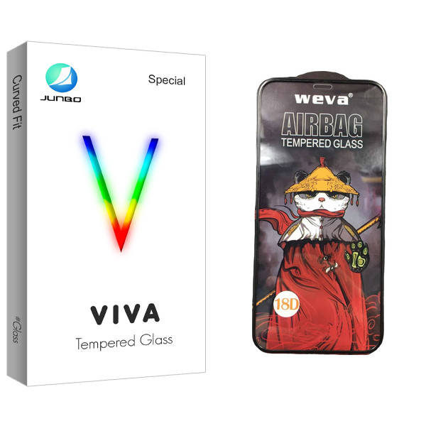 محافظ صفحه نمایش شیشه ای جانبو مدل Viva Glass_Airbag مناسب برای گوشی موبایل اپل iPhone 12 Pro