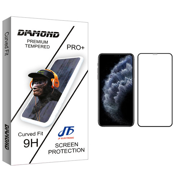 محافظ صفحه نمایش مات جی اف مدل Diamond glass مناسب برای گوشی موبایل اپل iPhone 11