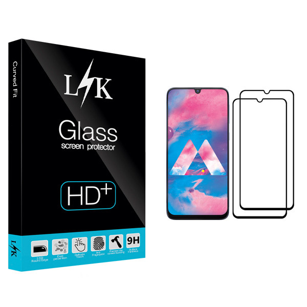 محافظ صفحه نمایش ال کی مدل Hard glass مناسب برای گوشی موبایل سامسونگ Galaxy M30 بسته دو عددی