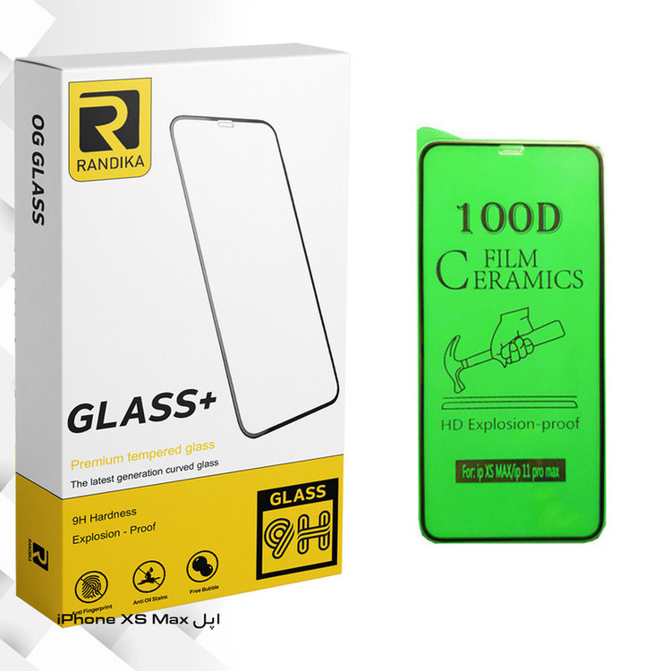 محافظ صفحه نمایش سرامیکی راندیکا مدل GLD مناسب برای گوشی موبایل اپل iPhone XS Max