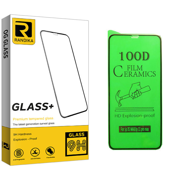 محافظ صفحه نمایش سرامیکی راندیکا مدل GLD مناسب برای گوشی موبایل اپل iPhone XS Max
