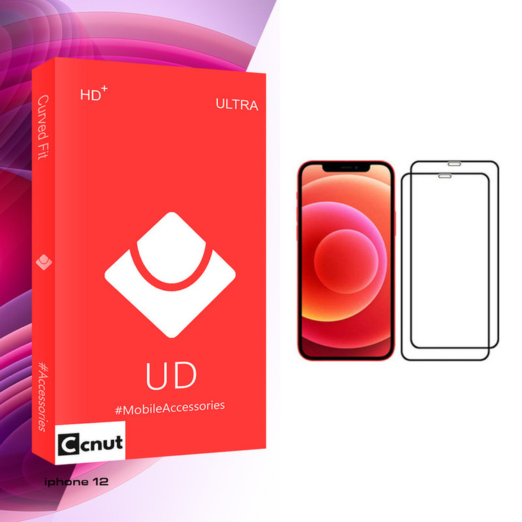 محافظ صفحه نمایش کوکونات مدل UD Glass مناسب برای گوشی موبایل اپل iPhone 12 بسته 2 عددی