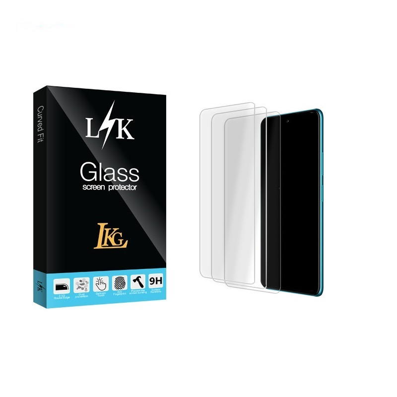 محافظ صفحه نمایش شیشه ای ال کا جی مدل LK Glass  مناسب برای گوشی موبایل سامسونگ Galaxy A51 5G \ A52 5G \ A53 5G \ M31s \ S20 FE \ S21 FE \ A52s \ A53s بسته سه عددی