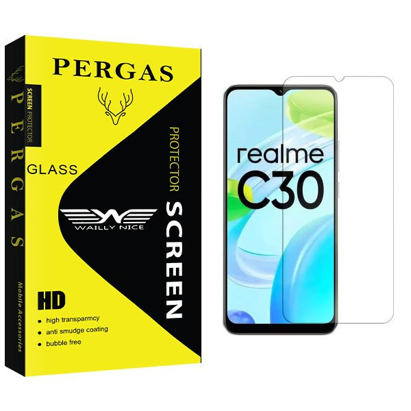 محافظ صفحه نمایش وایلی نایس مدل Pergas مناسب برای گوشی موبایل ریلمی C30