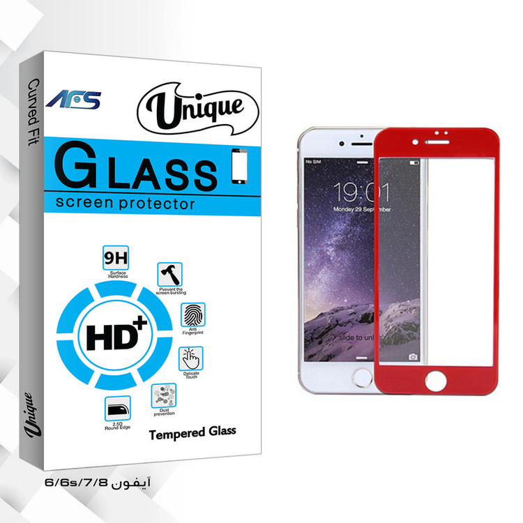 محافظ صفحه نمایش ای اف اس مدل Unique Glass مناسب برای گوشی موبایل اپل iphone 6/7/8