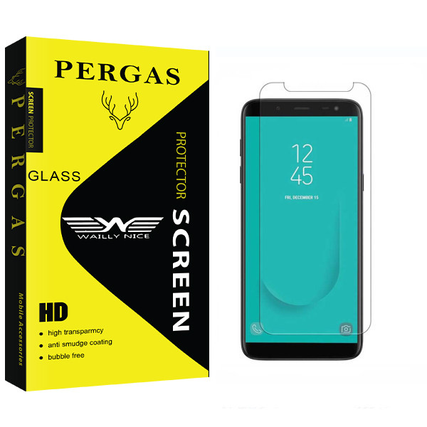محافظ صفحه نمایش شیشه ای وایلی نایس مدل Pergas Glass مناسب برای گوشی موبایل سامسونگ Galaxy J6 Plus