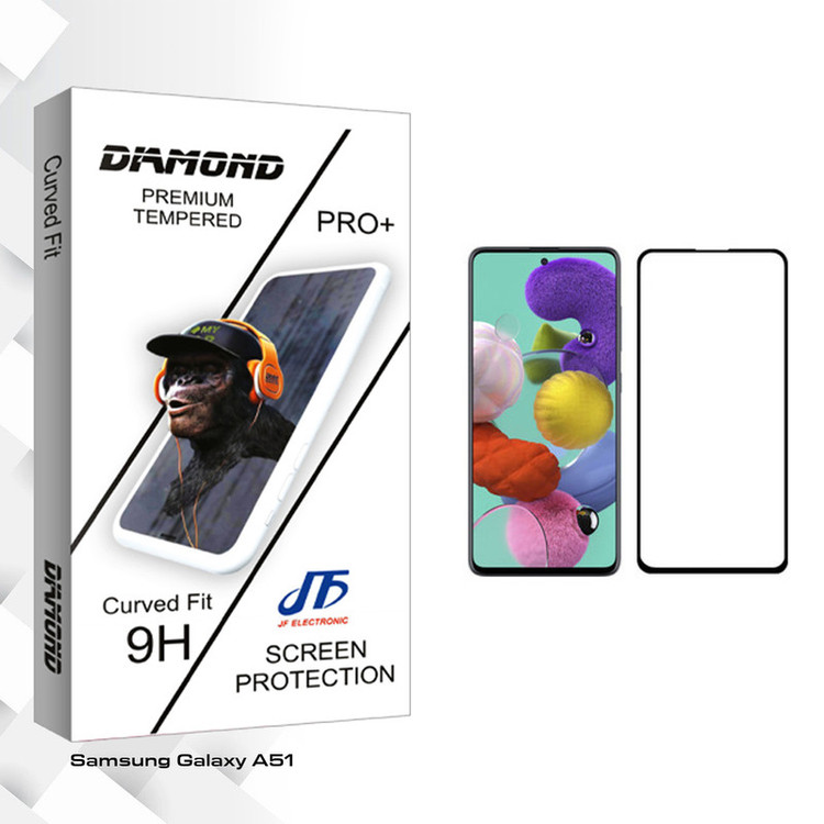 محافظ صفحه نمایش جی اف مدل Diamond glass مناسب برای گوشی موبایل سامسونگ Galaxy A51
