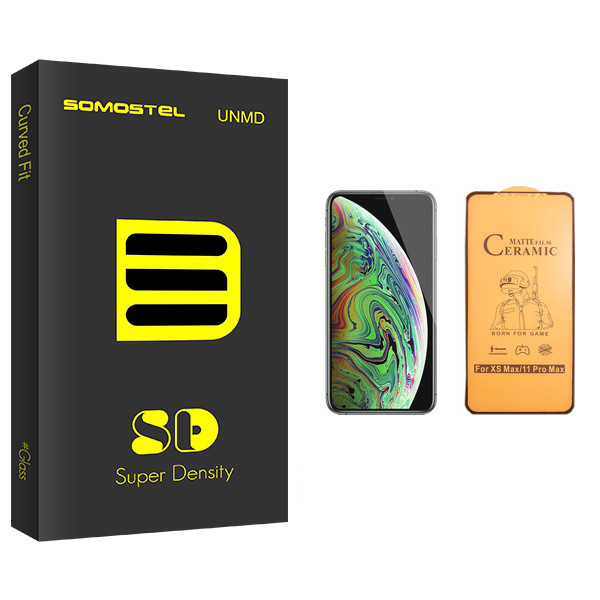 محافظ صفحه نمایش سرامیکی سوماستل مدل SD Glass مناسب برای گوشی موبایل اپل iPhone XS Max