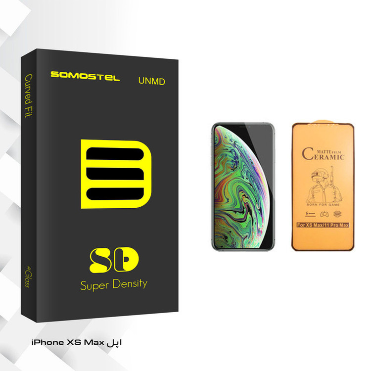 محافظ صفحه نمایش سرامیکی سوماستل مدل SD Glass مناسب برای گوشی موبایل اپل iPhone XS Max