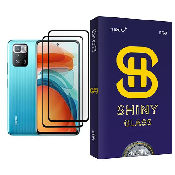 محافظ صفحه نمایش آتوچبو مدل Shiny Glass MIX002 مناسب برای گوشی موبایل شیائومی Poco X3 GT بسته دو عددی