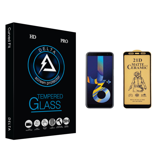 محافظ صفحه نمایش سرامیکی دلتا مدل HD مناسب برای گوشی موبایل سامسونگ Galaxy J6 Plus