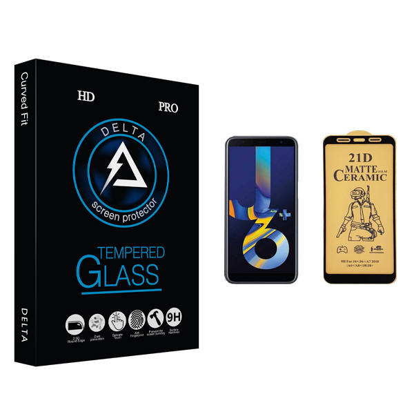 محافظ صفحه نمایش سرامیکی دلتا مدل HD مناسب برای گوشی موبایل سامسونگ Galaxy J6 Plus