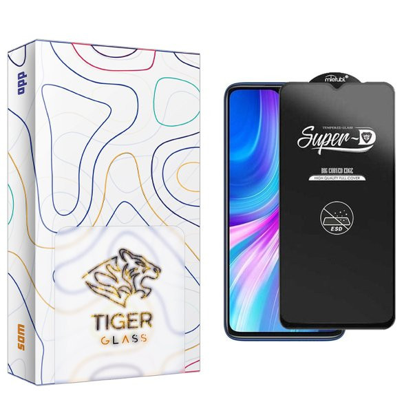 محافظ صفحه نمایش تایگر گلس مدل APL2 SuperD_ESD مناسب برای گوشی موبایل شیائومی Redmi Note 8 Pro