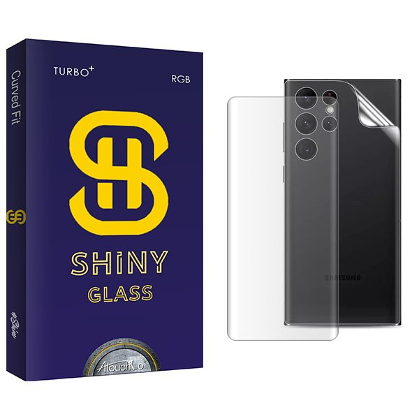 محافظ صفحه نمایش آتوچبو مدل Shiny UV مناسب برای گوشی موبایل سامسونگ Galaxy S23 Ultra  به همراه محافظ پشت گوشی