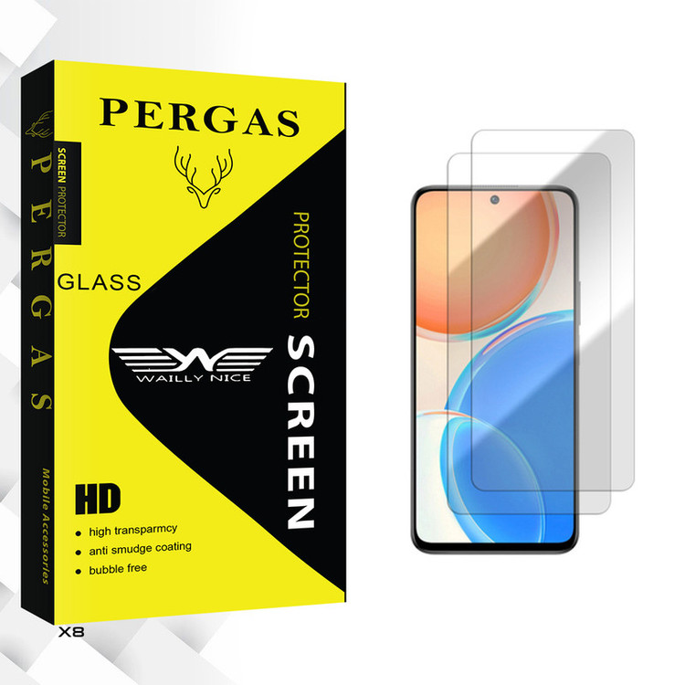 محافظ صفحه نمایش شیشه ای وایلی نایس مدل Pergas GlassMIX2106 مناسب برای گوشی موبایل آنر X8 بسته دو عددی